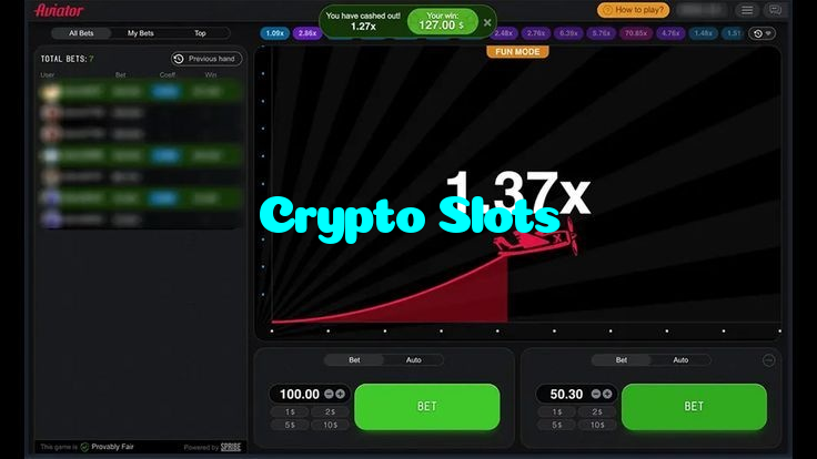 Crypto Slots casino presented on mobile device in Pakistan with slots and live games